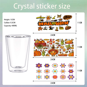 Taza de Café Navideña de 350 ml, Doble Pared, Vidrio de Borosilicato, Vaso Creativo Hecho a Mano, Regalo para Parejas, Hogar, Oficina, Fiesta - Product Image 6