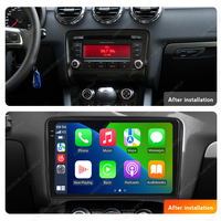 MEKEDE-Sistema de navegación GPS para coche, sistema de navegación GPS con Android 360, cámara DVR FM AM para Audi TT 2006-2012 8Core 4G LTE WiFi, ventilador de refrigeración