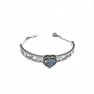 Pulseras Románticas en Forma de Corazón con Baño de Rodio para Mujer - Product Image 2