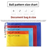 Sac de rangement pour documents en toile PVC imperméable à motif football A4 A5 A6 avec fermeture éclair, 1 compartiment, logo personnalisable, OEM