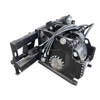 Fraiseuse à asphalte hydraulique pour chargeuse compacte, à débit élevé et attache rapide