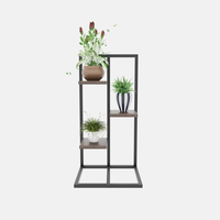 Support de fleurs en métal noir pour la production en usine, support de fleurs d'intérieur et pour événements de mariage, support de plantes en acier