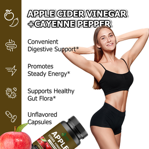 Top Quality Apple Cider <b>Vinegar</b> Capsules Convenient Digestive Support Promotes Steady Energy with Apple Cider 60 Capsules - Product Image 3