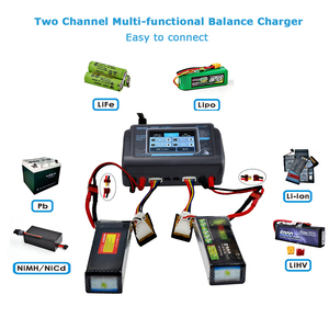 HTRC T240 DUO pengisi daya layar sentuh, pengisi daya layar sentuh AC/DC 150W/240W Saluran ganda 10A RC keseimbangan untuk baterai LiPo lhv LiFe NiMh baru - Product Image 4