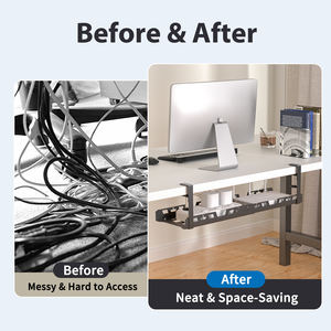 Organisateur de plateau de rangement de bureau en métal rétractable en gros plateau de gestion de support de rangement de bureau sans perçage organisateur de tiroir de bureau - Product Image 3