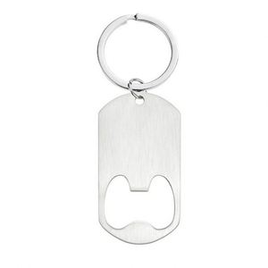 Décapsuleur porte-clés en acier inoxydable, style Europe et États-Unis, avec étiquette en alliage, vente en gros, pour cadeaux de fêtes - Product Image 2