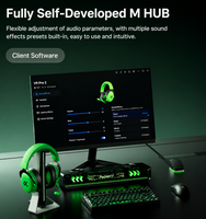 Auriculares Inalámbricos para Juegos MCHOSE V9 Pro 2 con 4 Modos, Micrófono AI ENC Compuesto de 53 mm con THX Spatial, Auriculares Multiplataforma de Aluminio