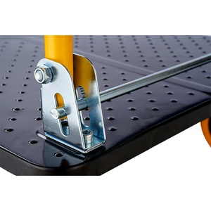 300kg cuatro ruedas plataforma de acero camión de mano 500kg uso al aire libre carro 700kg resistente Dolly 661lbs plataforma carros de mano carros - Product Image 4