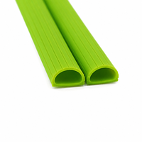 Profilé diffuseur flexible en silicone en forme de D, étanche, extrudé, pour bande LED, pour éclairage linéaire au sol