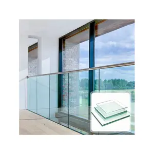 Painéis de vidro temperado para construção, casa de vidro para piscina