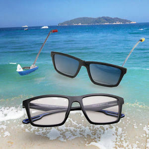 Lunettes de soleil polarisées à clip magnétique pliables pour hommes, monture Ultem neuve, fabriquées en matériau Tac, directement de l'usine RS007 - Product Image 3