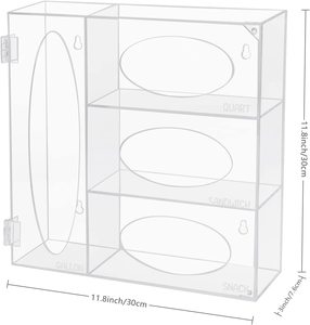 Clear Acrylic Storage Box for Ziplock Bag
