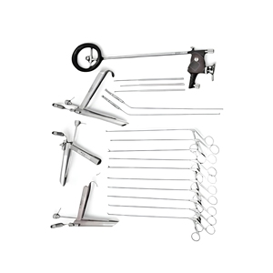 Set de Laringoscopio Endoscópico ENT con Pedestal, Instrumentos de Microcirugía Laríngea de Acero Inoxidable Reutilizables y Autoclavables - Product Image 1