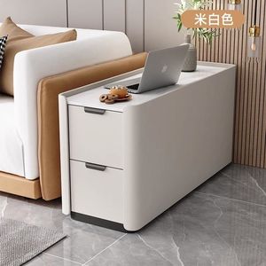 Modern Console <b>Table</b> 30cm Wide Solid Wood With <b>Marble</b> Top Storage Drawer For Living Room Sofa <b>Side</b> Use - Product Image 3