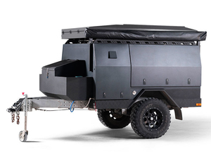Mini remolque de tienda de campaña de aluminio <span class=keywords><strong>para</strong></span> acampar al aire libre, <span class=keywords><strong>caravana</strong></span> móvil en forma de lágrima <span class=keywords><strong>para</strong></span> campistas y buscadores de Aventuras - Product Image 2