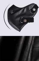 Masque anti-poussière personnalisé en cuir PU léger de style vintage, adapté à l'utilisation avec un casque de moto