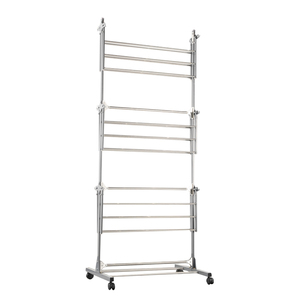 Séchoir à linge pliable à double niveau en acier inoxydable, idéal pour salle de bain et salon – Meilleures ventes à <span class=keywords><strong>prix</strong></span> réduit - Product Image 4