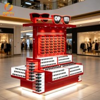 Optische Display-Ständer für LED-beleuchtete Brillen, langlebige Brillen- und Sonnenbrillenvitrinen für Showrooms und Einkaufszentren