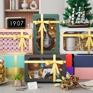 <span class=keywords><strong>Caja</strong></span> <span class=keywords><strong>de</strong></span> Regalo Negra Grande con Ventana <span class=keywords><strong>para</strong></span> Regalos, Tapas Magnéticas Plegables <span class=keywords><strong>para</strong></span> <span class=keywords><strong>Caja</strong></span> <span class=keywords><strong>de</strong></span> Propuesta <span class=keywords><strong>para</strong></span> Padrinos <span class=keywords><strong>de</strong></span> Boda, Incluye Tarjeta y Cinta - Product Image 6