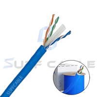 Kabel CAT6 tahan air 23AWG UTP, kabel jaringan kecepatan tinggi, kabel jaringan Plenum Cat6, 1000ft Ft4 UTP 23AWG