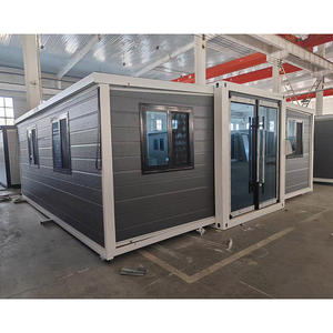 Maison de conteneur expansible préfabriquée 19ft X 20ft 2.4m de hauteur interne panneau sandwich extérieur installation rapide - Product Image 4