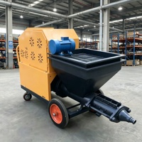 Machine à projeter le mortier longue portée, stable, compatible avec plusieurs matériaux, équipement de plâtrage pour la construction