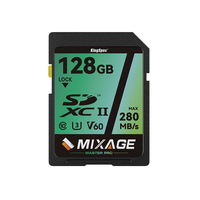 KingSpec kartu memori SDXC UHS-II, disesuaikan untuk Video 4k/8k C10 U3 V60 64GB 128GB 256GB 512GB kartu memori SD