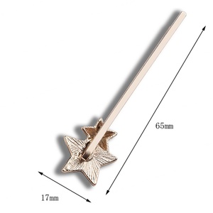 Preciosa Horquilla para el Cabello Hecha a Mano con Diseño de Estrella Azul, Horquilla Metálica Personalizada - Product Image 4