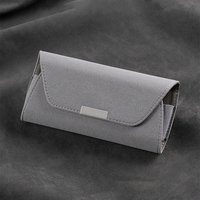 Porte-lunettes de soleil en microfibre suédée de luxe pour pare-soleil de voiture, fermeture magnétique, pochette de rangement pour billets et reçus, adapté aux modèles Benz, Audi, VW