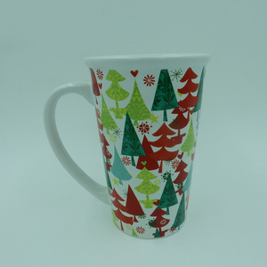 20oz Navidad taza v en forma <span class=keywords><strong>de</strong></span> taza <span class=keywords><strong>de</strong></span> café con diseño <span class=keywords><strong>de</strong></span> flor - Product Image 5