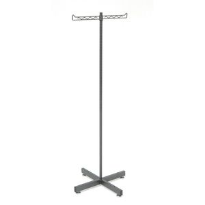 Chi phí thấp nhất nóng may kim loại lịch thi đấu sàn đứng 2 cách treo hiển thị công nghiệp ống quần áo giá bánh xe - Product Image 6