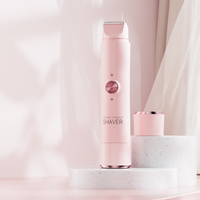Rasoir sans fil pour femme en gros, rechargeable, 2 en 1, tondeuse pour bikini, mini rasoirs électriques pour femmes, épilateur sans douleur pour tout le corps