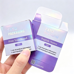 ฉลากขวดโฮโลแกรมแบบฉีด OEM ขนาด 3 มล. 6 มล. 10 มล. พร้อมกล่องไปรษณีย์กระดาษแข็งสำหรับบรรจุภัณฑ์คอลลาเจนเปปไทด์ - Product Image 5
