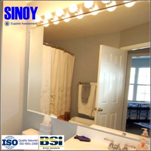 Wholesales <b>Wall</b> Mirror clear Eco-friendly MOQ 100 square Meters Good Quality for Indoor Bathroom Living Room Fitness Club - Product Image 4