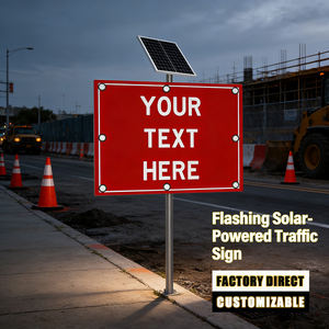 علامة الحماية من الأشعة تحت البنفسجية بحد الوزن من الألومنيوم تباع في المصنع ، لوحة شمسية عاكسة مستطيلة مخصصة للطريق ، - Product Image 1