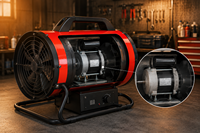 Moteur de ventilateur de chauffage à induction monophasé haute efficacité 50Hz diesel, classe d'efficacité IE2, 500W, protection anti-goutte pour