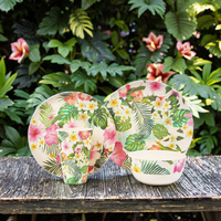 Produits en fibre de bambou Ensemble de vaisselle personnalisé en fibre de bambou