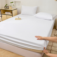 Drap-housse simple en coton, protège-matelas antidérapant, protège-lit en pur coton pour la vente en gros aux hôtels