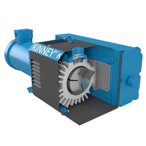 Bomba de Paletas Rotativas Serie Kvo de Kinney, Cuerpo de Hierro Fundido, Accionada por Motor, Compresor Industrial - Product Image 1