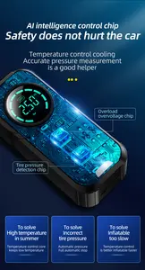 자동차 비상 휴대용 8400mAh 2 in 1 점프 스타터 파워 뱅크 및 타이어 팽창기 150psi 와 LED 디지털 디스플레이