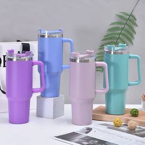 Tumbler Vakum Isolasi Stainless Steel 40 oz Kapasitas Besar Anti Bocor dengan Pegangan, Laris untuk Perjalanan Petualangan 2025 - Product Image 3