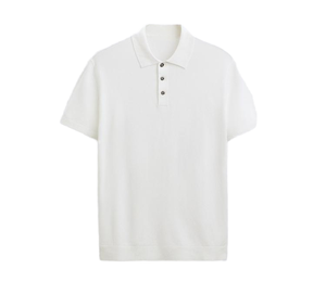 2024 Verano de lujo de algodón para <span class=keywords><strong>hombre</strong></span>, Camiseta de punto Polo <span class=keywords><strong>sin</strong></span> mangas corta, suéter de cuello redondo personalizado de gama alta - Product Image 2