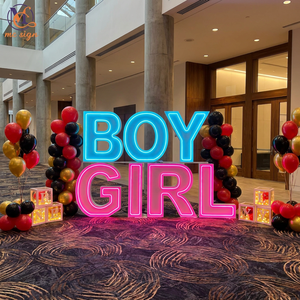 Letras Luminosas RGB OH BABY con Tema de Corona para Decoración de Eventos de Revelación de Género de Rey y Reina - Product Image 4
