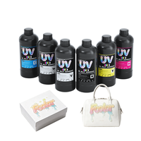 Film Cetak UV DTF FCOLOR, Film Epoxy UV 3D untuk Pakaian, Stiker Label Lem Jelly Digital 3D, Tinta UV