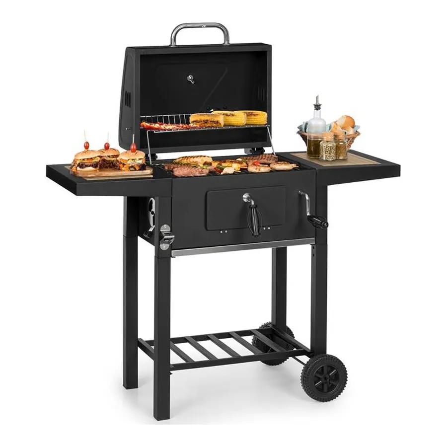 Patio Garden Outdoor Barbecue American Style Holzkohle Raucher Hinterhof Neuheit Stand BBQ Grills