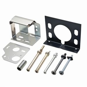 Fabricación de Chapa Metálica de Precisión Personalizada, Placa de Montaje Perforada con Soporte, Corte Láser, Piezas de Acero Galvanizado - Product Image 3