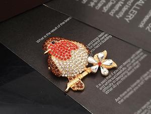 Broches strass pour femmes broche oiseau broche bijoux de mode accessoires fleurs en cristal coloré Livraison gratuite - Product Image 4