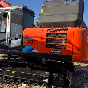 Excavatrice Hitachi ZX240 de 24 tonnes en stock, grande excavatrice sur chenilles d'occasion avec composants principaux CE/EPA, y compris moteur, moteur électrique, PLC - Product Image 4