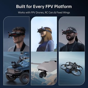 แว่นตา FPV สำหรับโดรน Walksnail Avatar HD Goggles X 1080P 100fps OLED 50 ° ระบบติดตามหัวด้วยไจโรในตัว FOV สำหรับ RC Freestyle FPV - Product Image 6