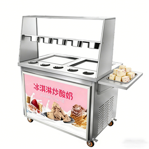 Máquina de Helados en Rollo Portátil Mini para Puestos de Comida Callejera, Congelación Rápida, Fácil Limpieza, Máquina de Helados Comercial de Alta Calidad - Product Image 5